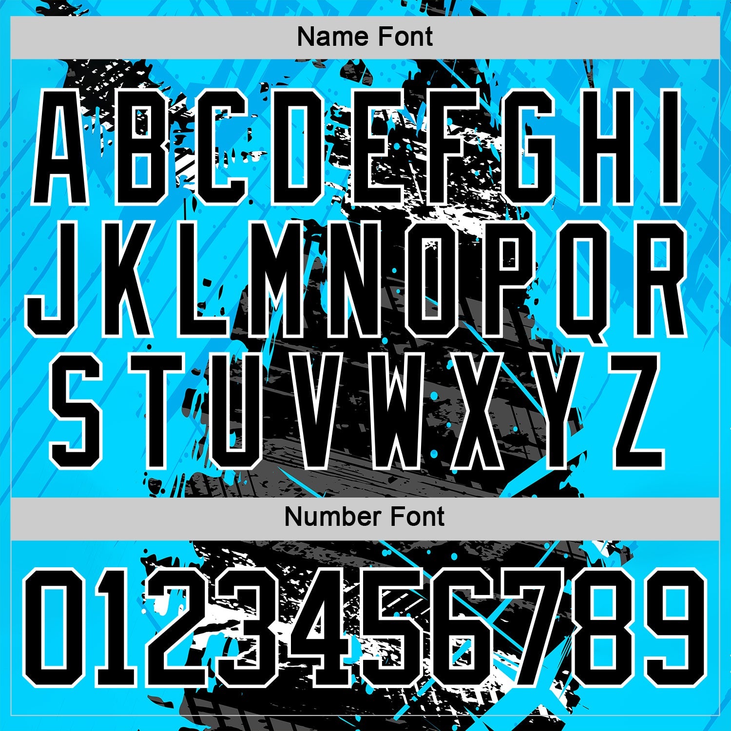 Custom Blue Black-White 3D Pattern Abstract Splatter Paint Grunge Hockey Lace Neck Jersey