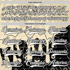 Custom City Cream White-Black 3D Pattern Abstract Splatter Paint Hockey Lace Neck Jersey