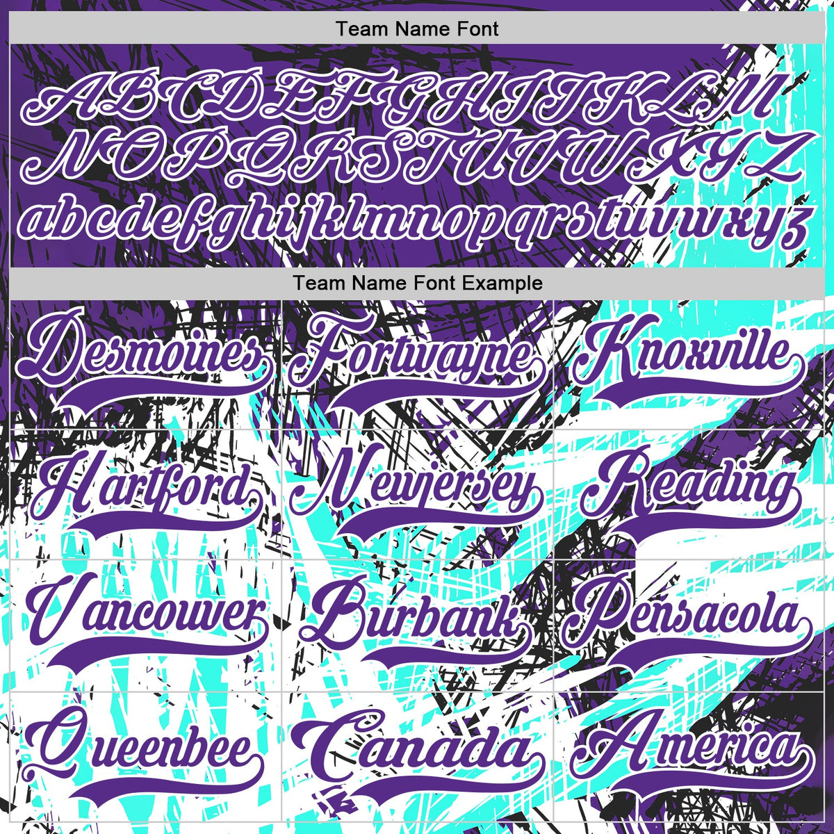 Custom Purple Green-White 3D Pattern Abstract Splatter Paint Grunge Hockey Lace Neck Jersey