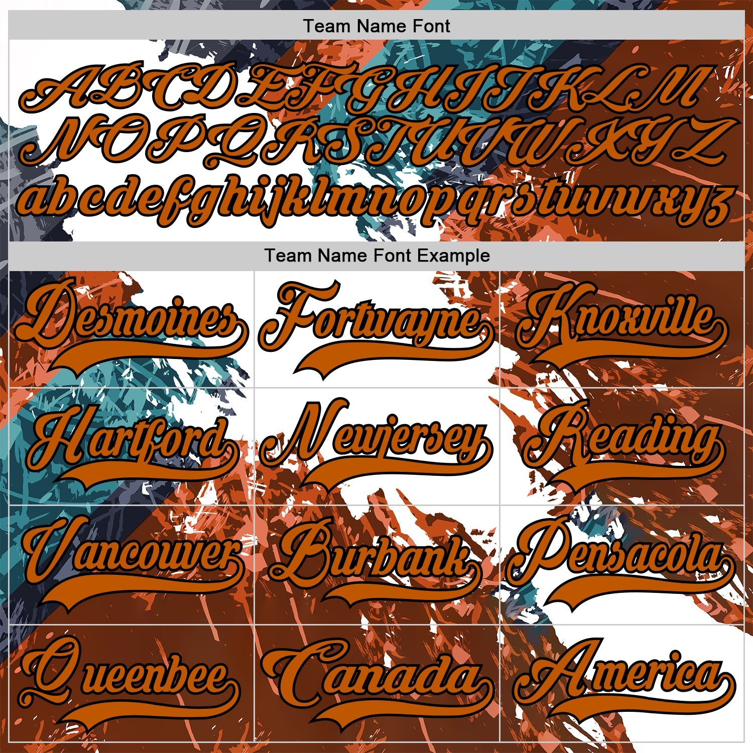 Custom White Texas Orange Green-Black 3D Pattern Abstract Splatter Paint Hockey Lace Neck Jersey