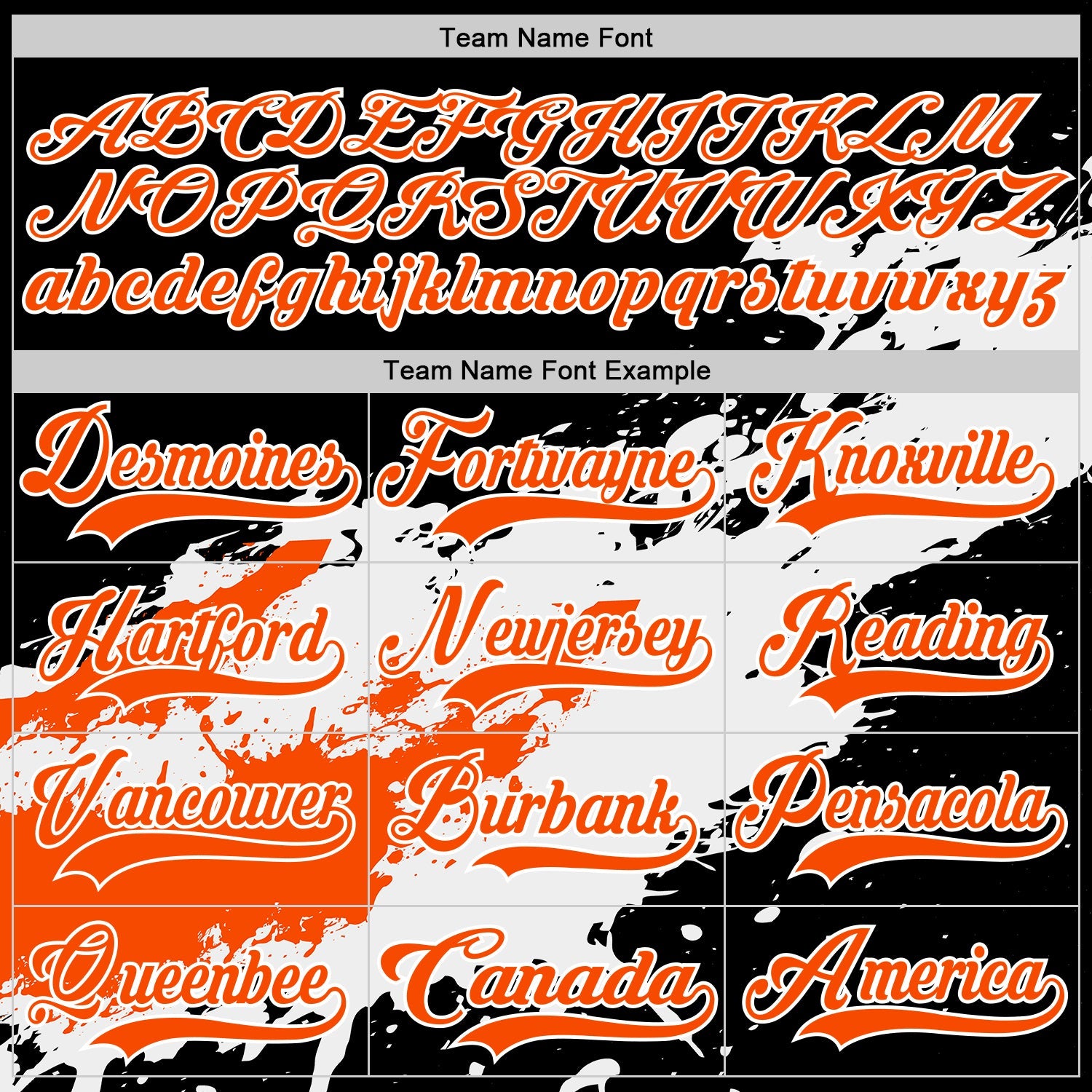 Custom Black Orange-White 3D Pattern Abstract Splatter Paint Hockey Lace Neck Jersey