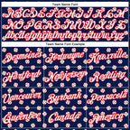 Custom Stitched Navy White-Fire Red 3D Pattern Design Baseball Game Day New England Inspired Sports Pullover Sweatshirt Hoodie