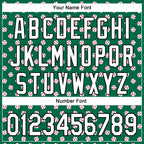 Custom Stitched Kelly Green White-Black 3D Pattern Design Baseball Game Day New York Inspired Sports Pullover Sweatshirt Hoodie