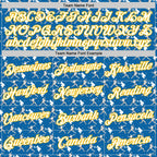 Custom Stitched Blue White Red-Gold 3D Pattern Design Baseball Game Day Los Angeles Inspired Sports Pullover Sweatshirt Hoodie