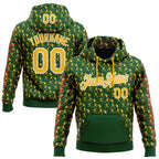 Custom Stitched Green Gold Red-White 3D Pattern Design Baseball Game Day Green Bay Inspired Sports Pullover Sweatshirt Hoodie