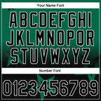 Custom Stitched Kelly Green Black-White 3D Gradient Style Twinkle Star Sports Pullover Sweatshirt Hoodie