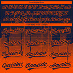 Custom Stitched Navy Orange 3D Gradient Fashion Houston City Edition Sports Pullover Sweatshirt Hoodie
