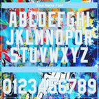 Custom Stitched Graffiti Pattern White-Light Blue 3D Abstract Splash Sports Pullover Sweatshirt Hoodie