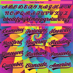 Custom Stitched Rainbow Black-Pink 3D Pattern Design Abstract Sports Pullover Sweatshirt Hoodie