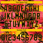 Custom Stitched Red Black-Yellow 3D Sun Beach Hawaii Palm Trees Sports Pullover Sweatshirt Hoodie