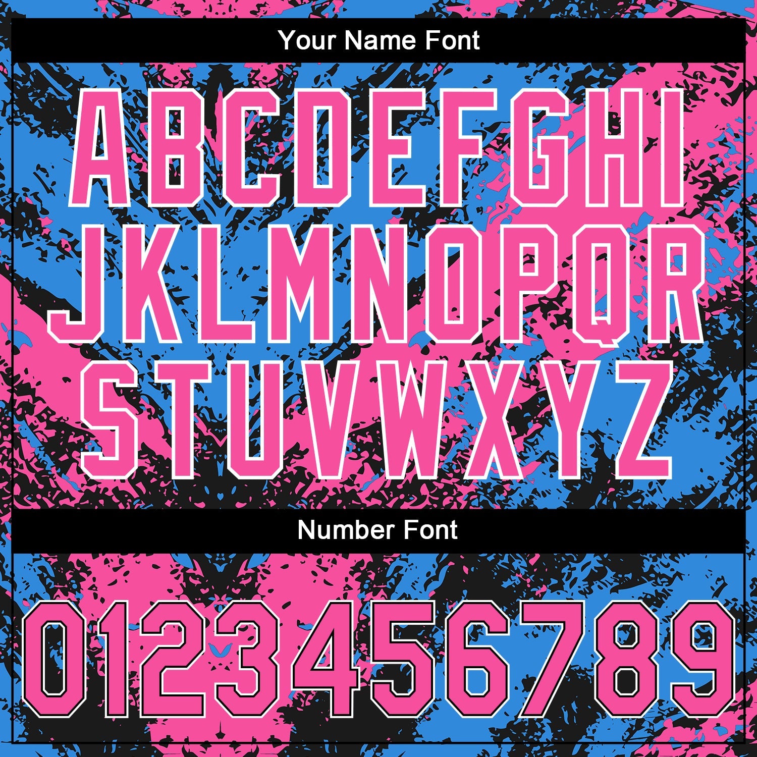 Custom Stitched Black Pink Powder Blue-White 3D Pattern Design Abstract Splatter Sports Pullover Sweatshirt Hoodie