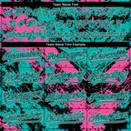Custom Stitched Black Pink Aqua-White 3D Pattern Design Abstract Splatter Sports Pullover Sweatshirt Hoodie