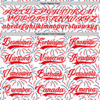 Custom White Fire Red-Royal American Flag Fireworks Hockey Lace Neck Jersey