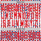 Custom White Fire Red-Blue American Flag Hockey Lace Neck Jersey
