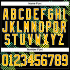 Custom Aurora Green Gold Black-White 3D Pattern Design Foodie Funny Fries Hockey Lace Neck Jersey