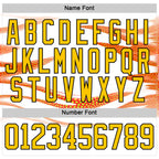 Custom White Yellow-Black 3D Pattern Design Foodie Funny Pizza Hockey Lace Neck Jersey