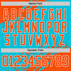 Custom Lakes Blue Orange-White 3D Pattern Design Foodie Funny Beer Hockey Lace Neck Jersey