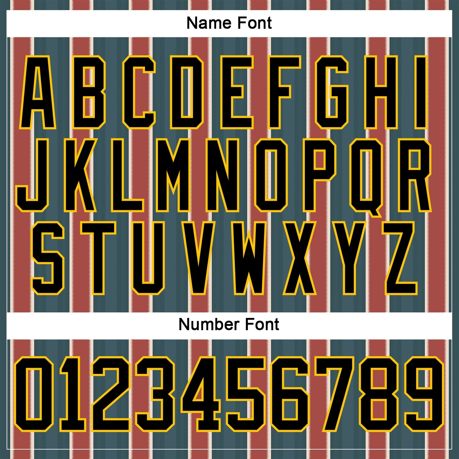 Custom Green Black Red Yellow-White 3D Pattern Design Stripe Hockey Lace Neck Jersey