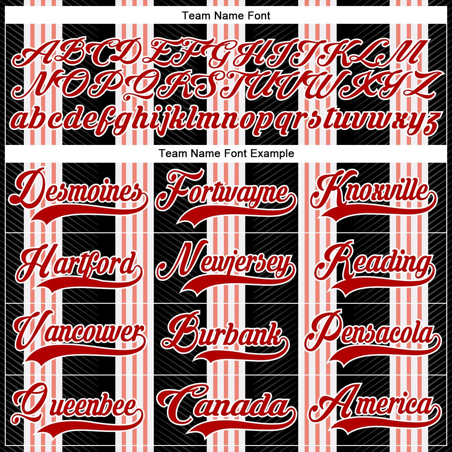 Custom Black Red Pink-White 3D Pattern Design Stripe Hockey Lace Neck Jersey