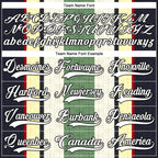 Custom Green White Cream Black-Red 3D Pattern Design Stripe Hockey Lace Neck Jersey