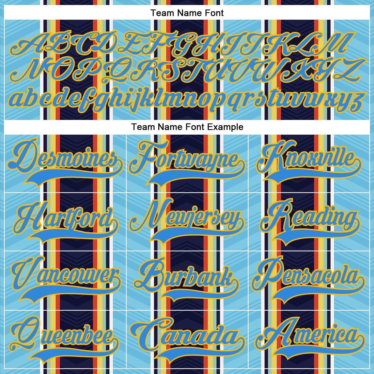 Custom Blue Powder Blue Black Red Gold-White 3D Pattern Design Stripe Hockey Lace Neck Jersey