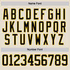 Custom Cream Black Gray Red-Yellow 3D Abstract Pattern Graphic Cyber Mecha E-sport Hockey Lace Neck Jersey