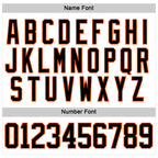 Custom White Black Gray-Orange 3D Abstract Pattern Graphic Cyber Mecha E-sport Hockey Lace Neck Jersey