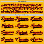 Custom Gold Black Fire Red Purple-White 3D Abstract Pattern Graphic Cyber Mecha E-sport Hockey Lace Neck Jersey