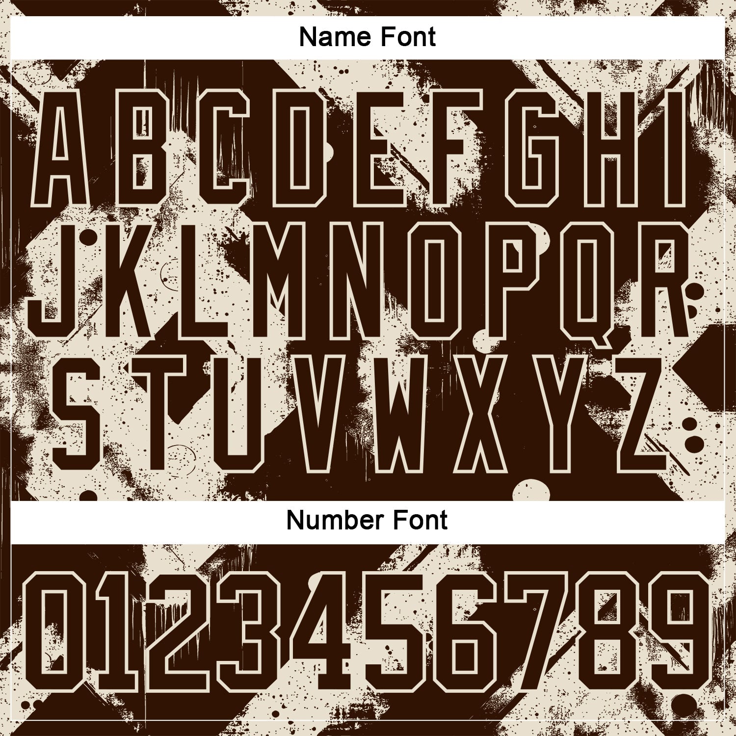 Custom Brown Cream 3D Pattern Tribal Indigenous Grunge Splash Hockey Lace Neck Jersey