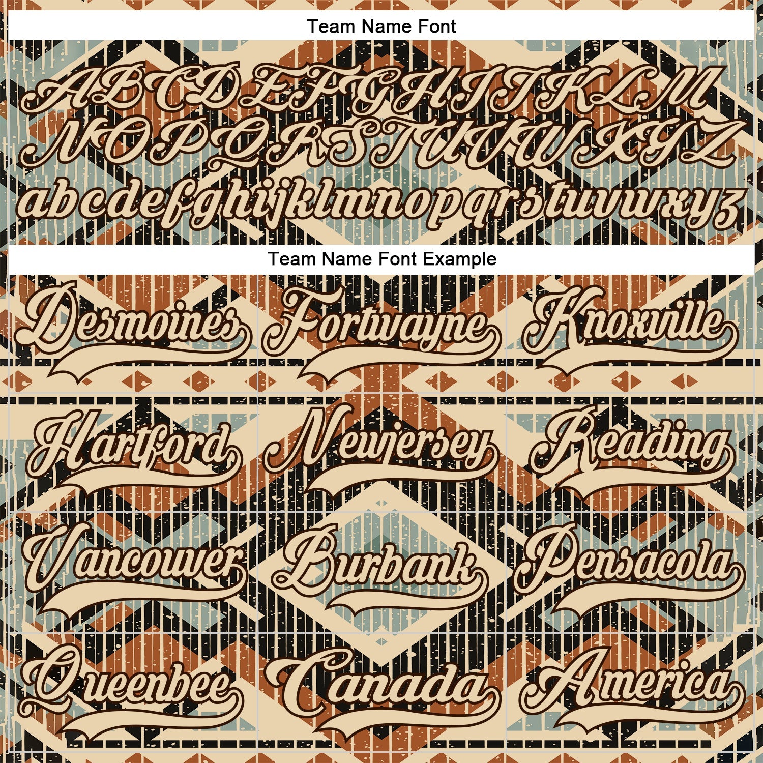 Custom Brown City Cream Orange-Blue 3D Pattern Tribal Indigenous Grunge Geometric Splash Hockey Lace Neck Jersey