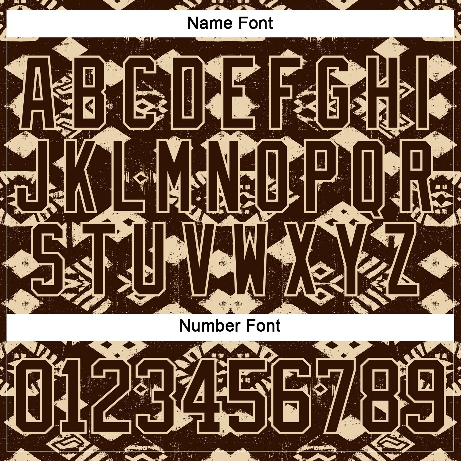 Custom Brown City Cream 3D Pattern Tribal Indigenous Grunge Geometric Splash Hockey Lace Neck Jersey