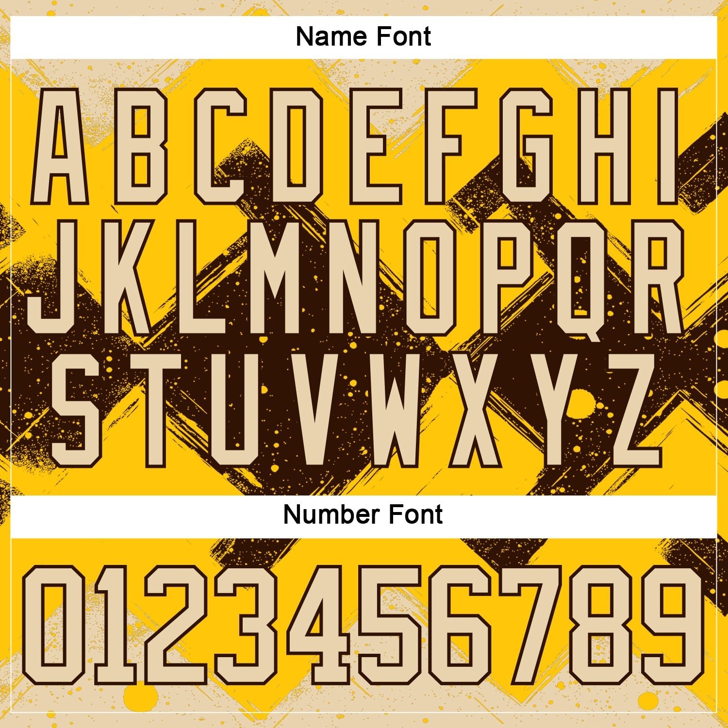 Custom Yellow City Cream-Brown 3D Pattern Tribal Indigenous Grunge Geometric Splash Hockey Lace Neck Jersey