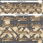 Custom Steel Gray City Cream-Brown 3D Pattern Tribal Indigenous Grunge Geometric Splash Hockey Lace Neck Jersey