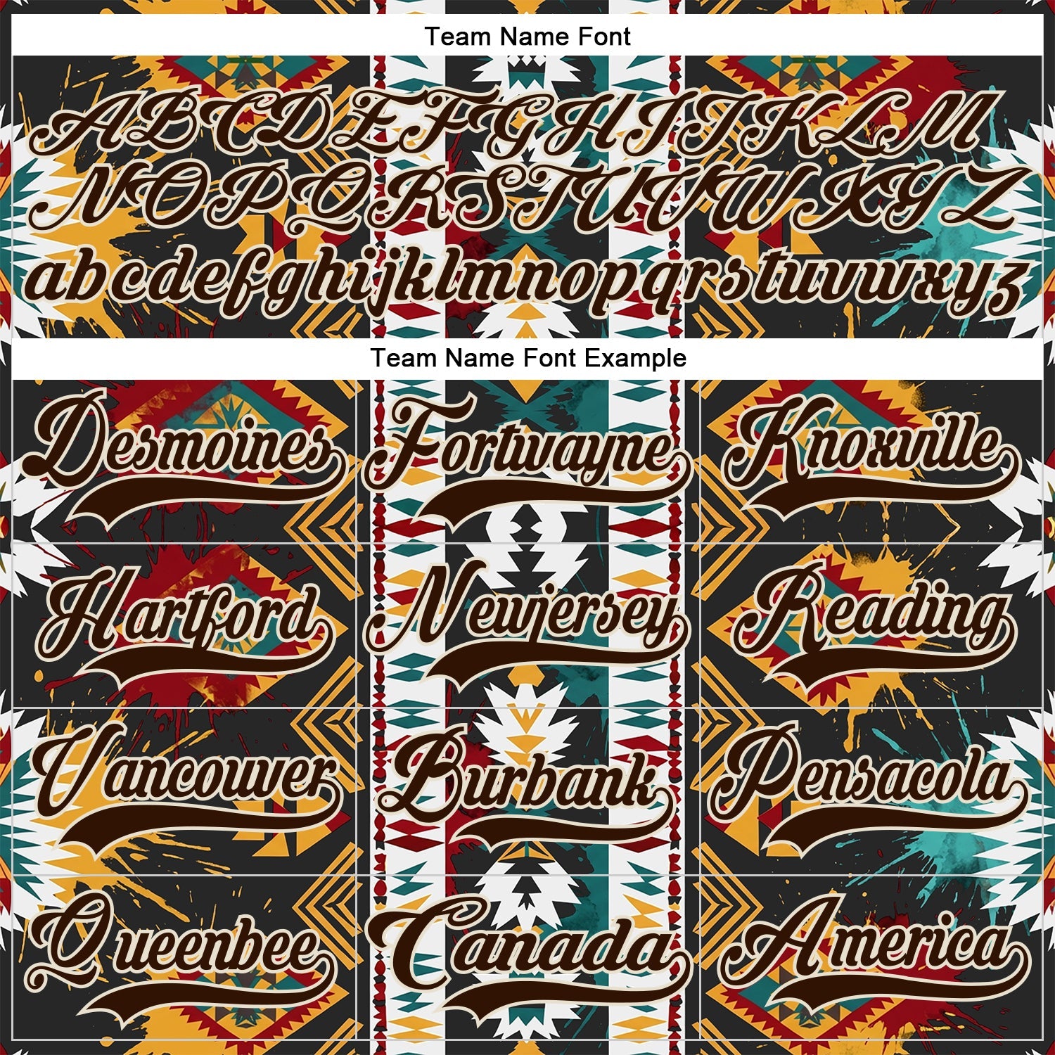 Custom Brown Yellow Green Red-Cream 3D Pattern Tribal Indigenous Grunge Geometric Splash Hockey Lace Neck Jersey