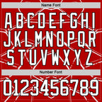 Custom Red White-Black 3D Pattern Abstract Detroit Inspired Line Hockey Lace Neck Jersey