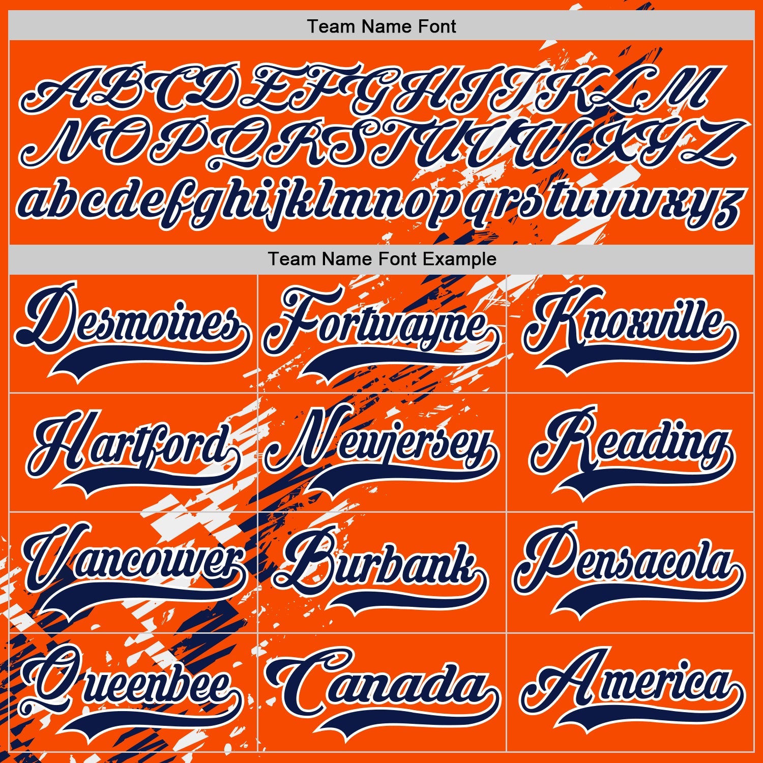 Custom Orange Navy-White 3D Pattern Abstract Edmonton Inspired Splash Hockey Lace Neck Jersey