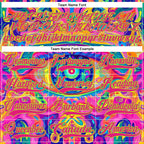 Custom Hot Pink Neon Green Yellow-Blue 3D Pattern Trippy Psychedelic Neon Hockey Lace Neck Jersey