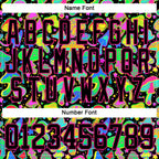 Custom Black Hot Pink 3D Pattern Trippy Psychedelic Magic Mushrooms Hockey Lace Neck Jersey