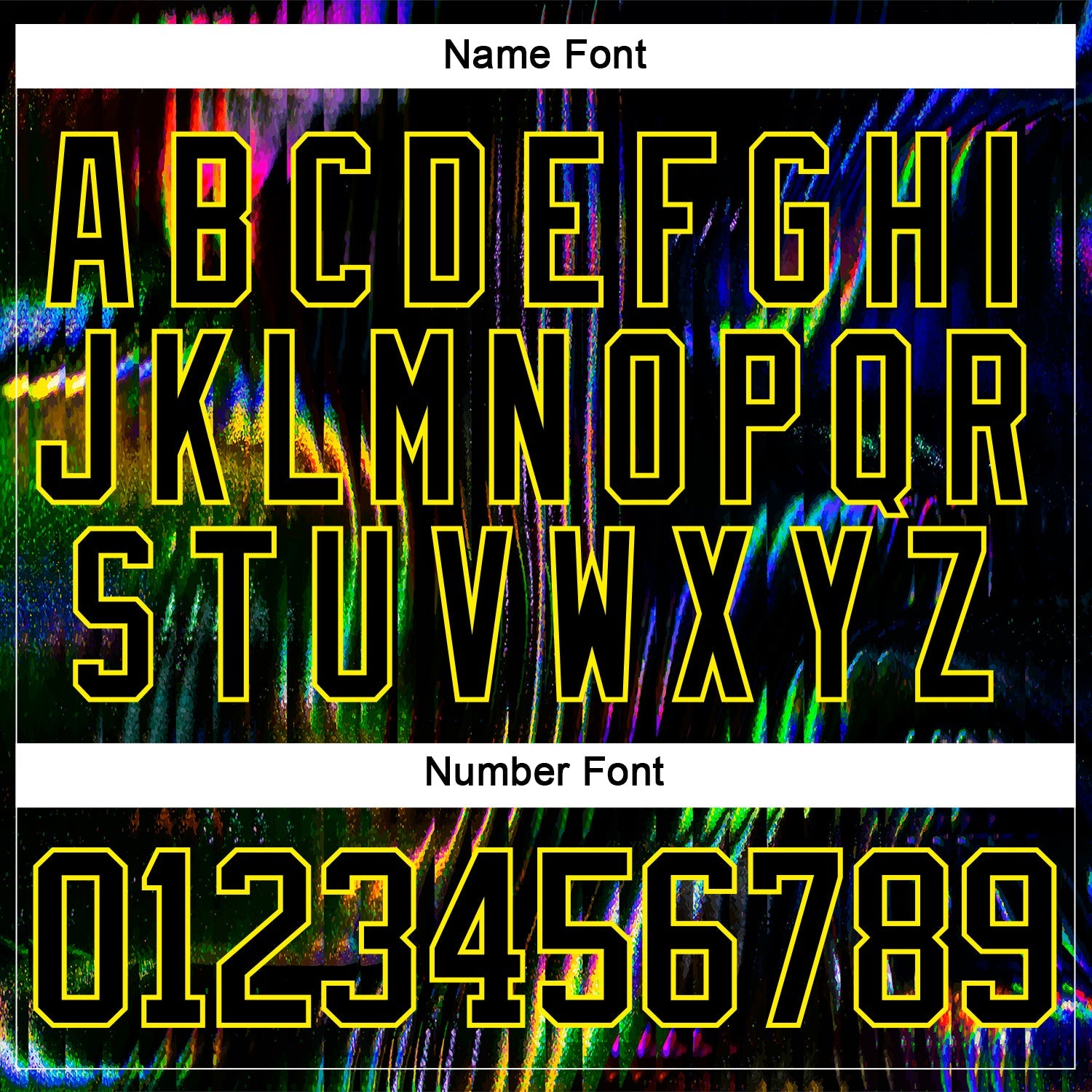 Custom Black Light Yellow 3D Pattern Trippy Psychedelic Fluid Hockey Lace Neck Jersey