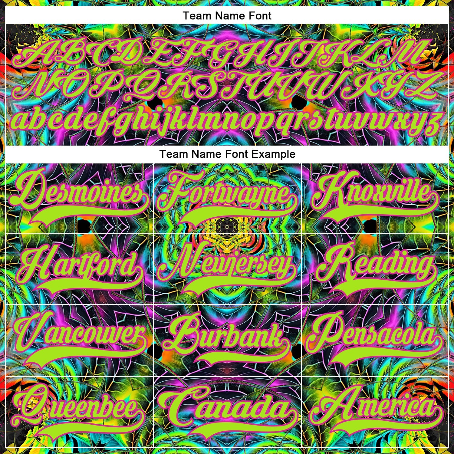 Custom Black Neon Green-Hot Pink 3D Pattern Trippy Psychedelic Geometric Hockey Lace Neck Jersey