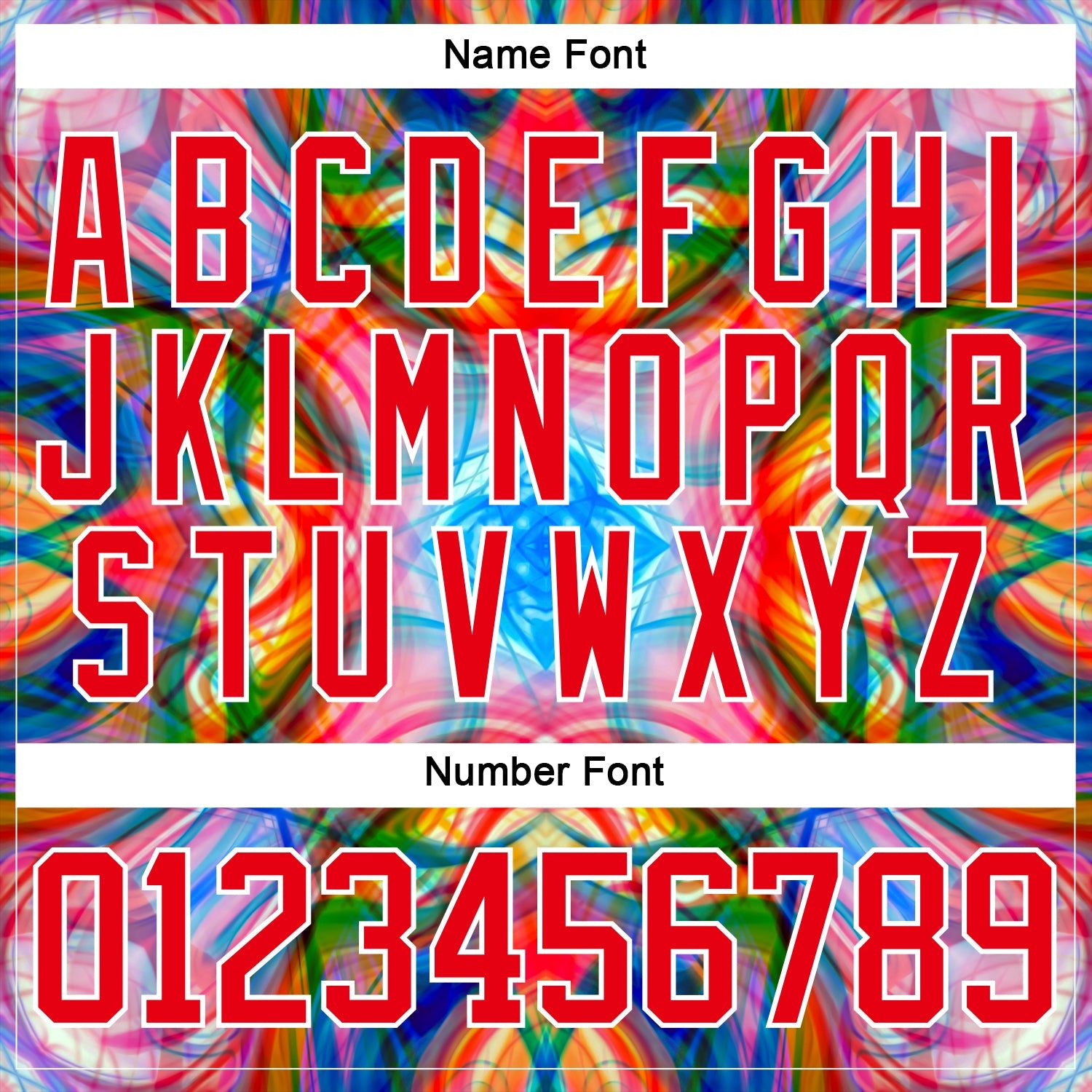 Custom White Fire Red Green Blue-Yellow 3D Pattern Trippy Psychedelic Geometric Hockey Lace Neck Jersey