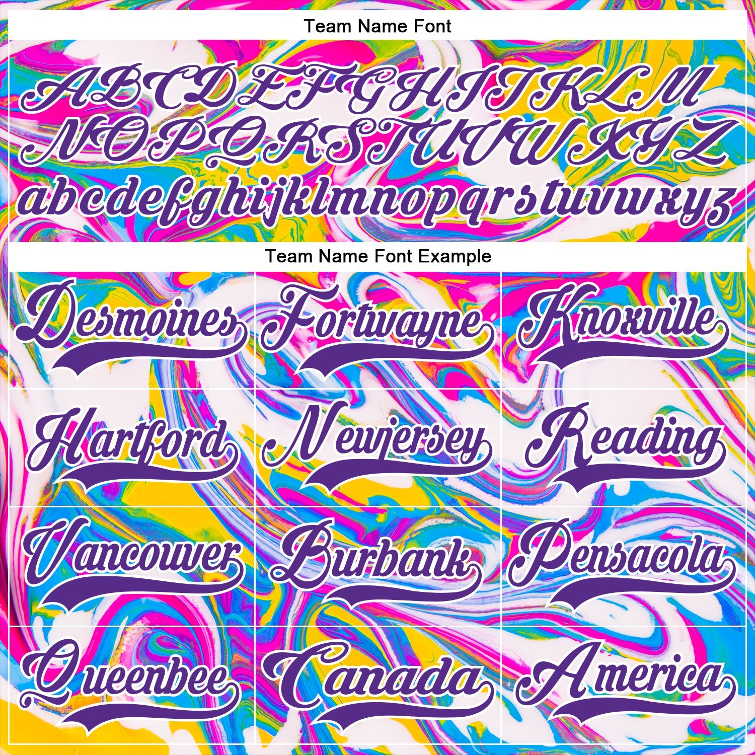 Custom White Purple Yellow Pink-Blue 3D Pattern Trippy Psychedelic Fluid Hockey Lace Neck Jersey