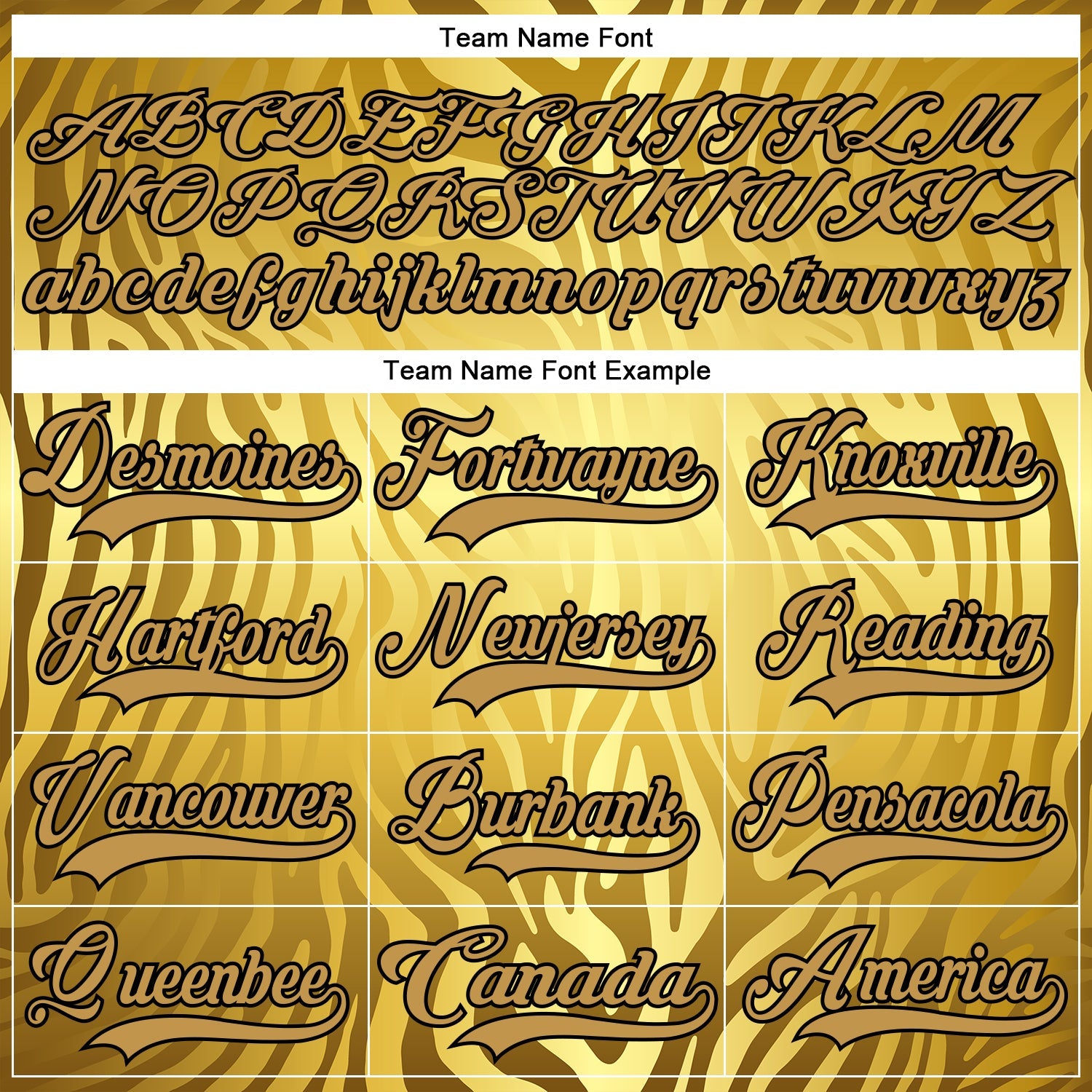 Custom Yellow Old Gold Black-White 3D Pattern Zebra Print Hockey Lace Neck Jersey