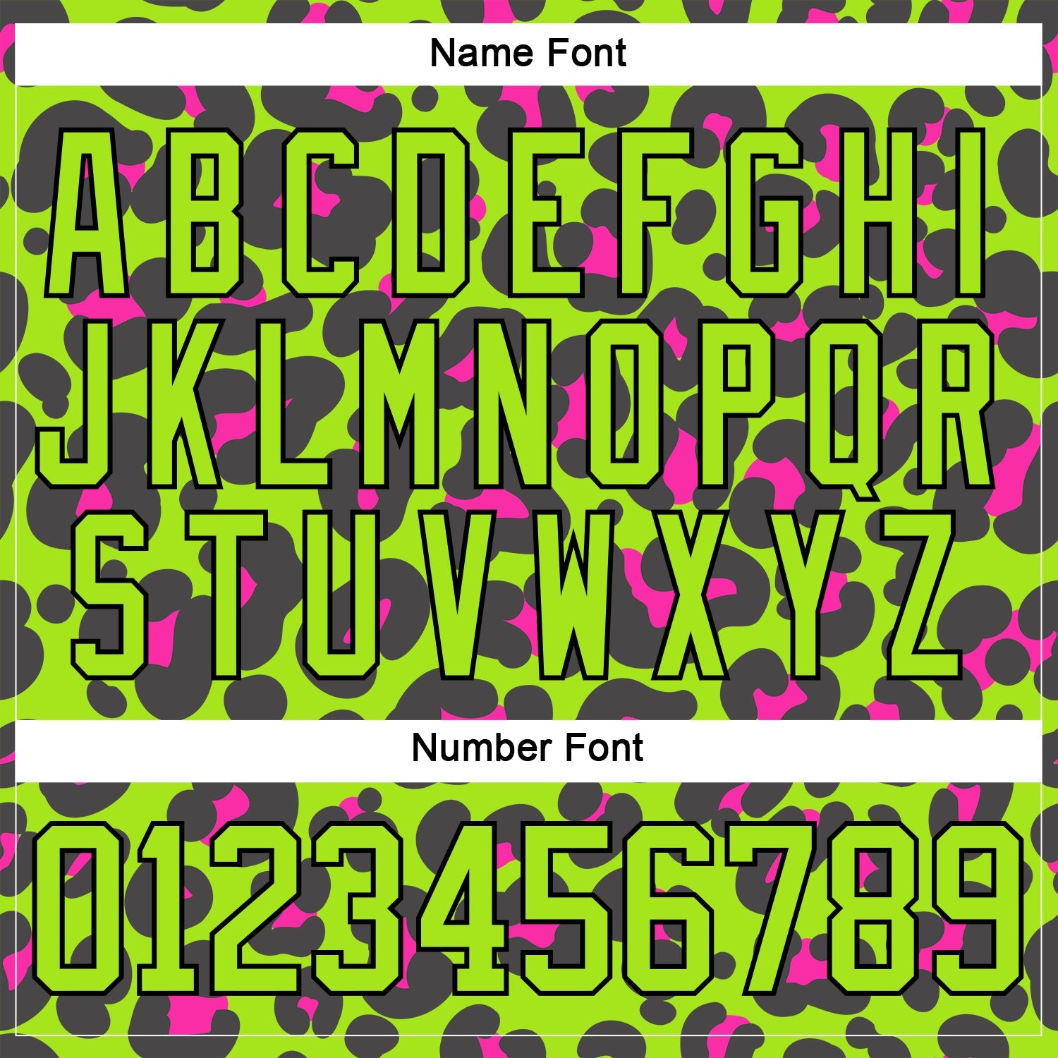 Custom Neon Green Pink Black-White 3D Pattern Leopard Print Neon Hockey Lace Neck Jersey