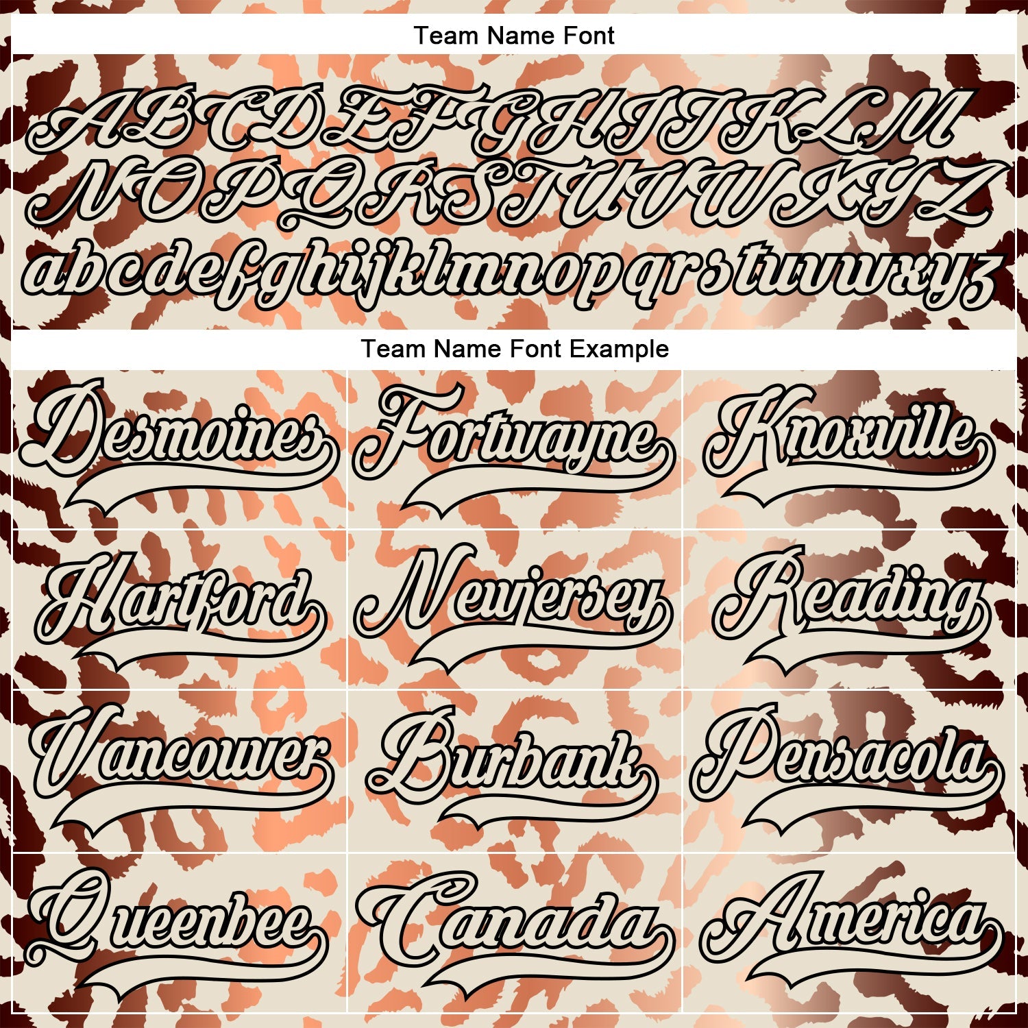 Custom Cream Orange Black-White 3D Pattern Leopard Print Hockey Lace Neck Jersey
