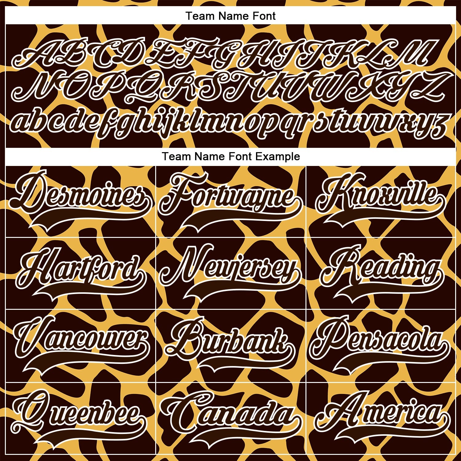 Custom Brown White 3D Pattern Giraffe Print Neon Hockey Lace Neck Jersey