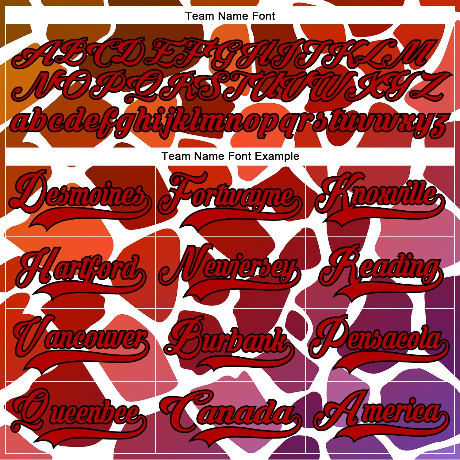 Custom White Red-Black 3D Pattern Gradient Giraffe Print Neon Hockey Lace Neck Jersey