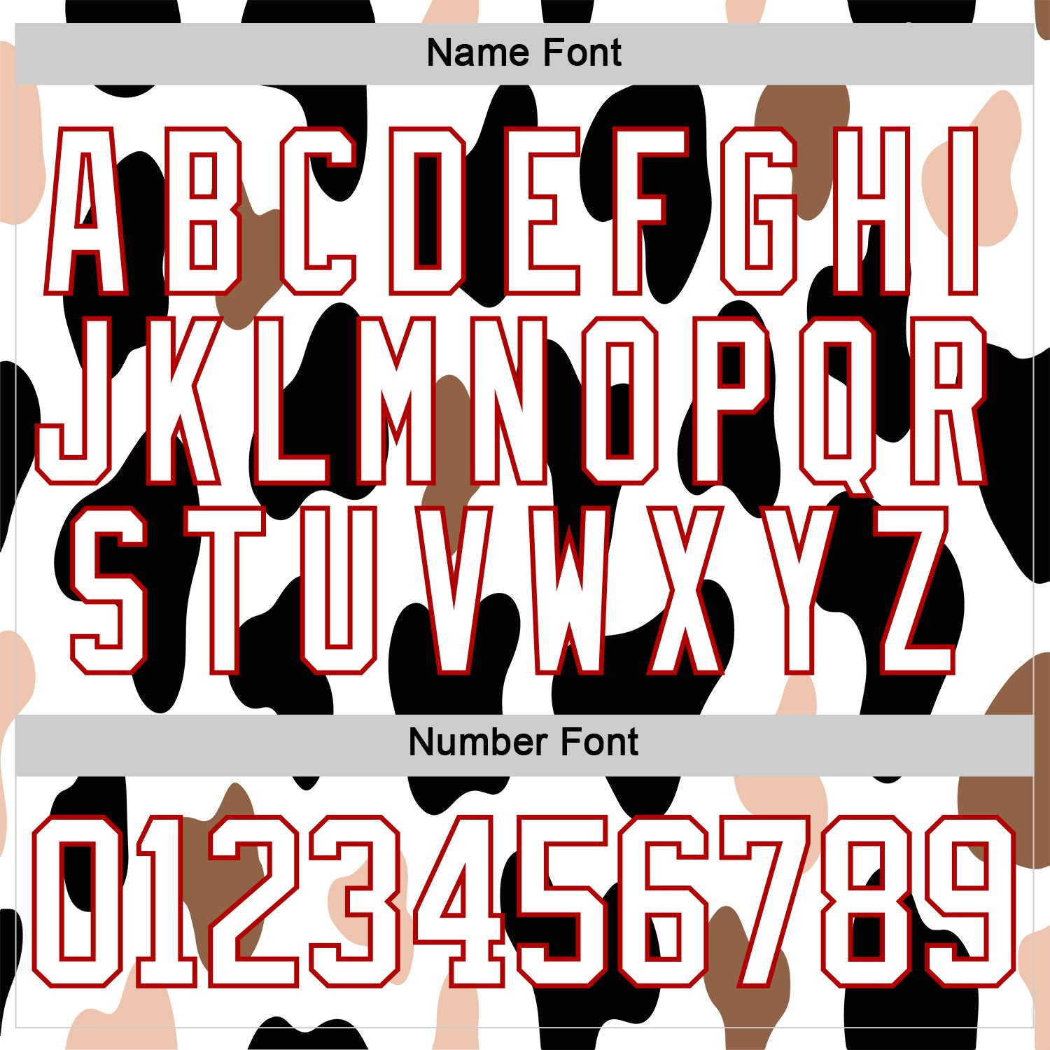 Custom White Black-Red 3D Pattern Cow Print Neon Hockey Lace Neck Jersey