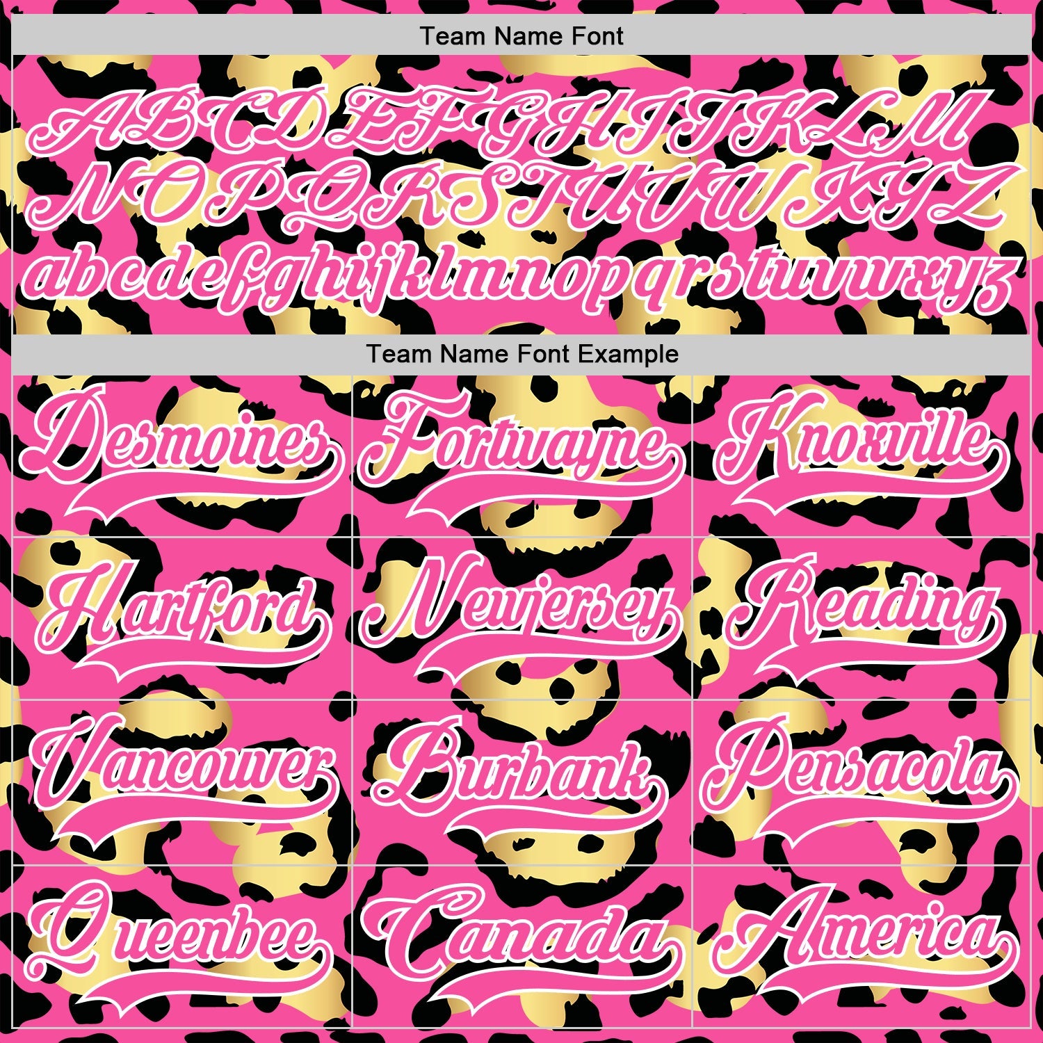 Custom Pink Yellow Black-White 3D Pattern Leopard Print Hockey Lace Neck Jersey