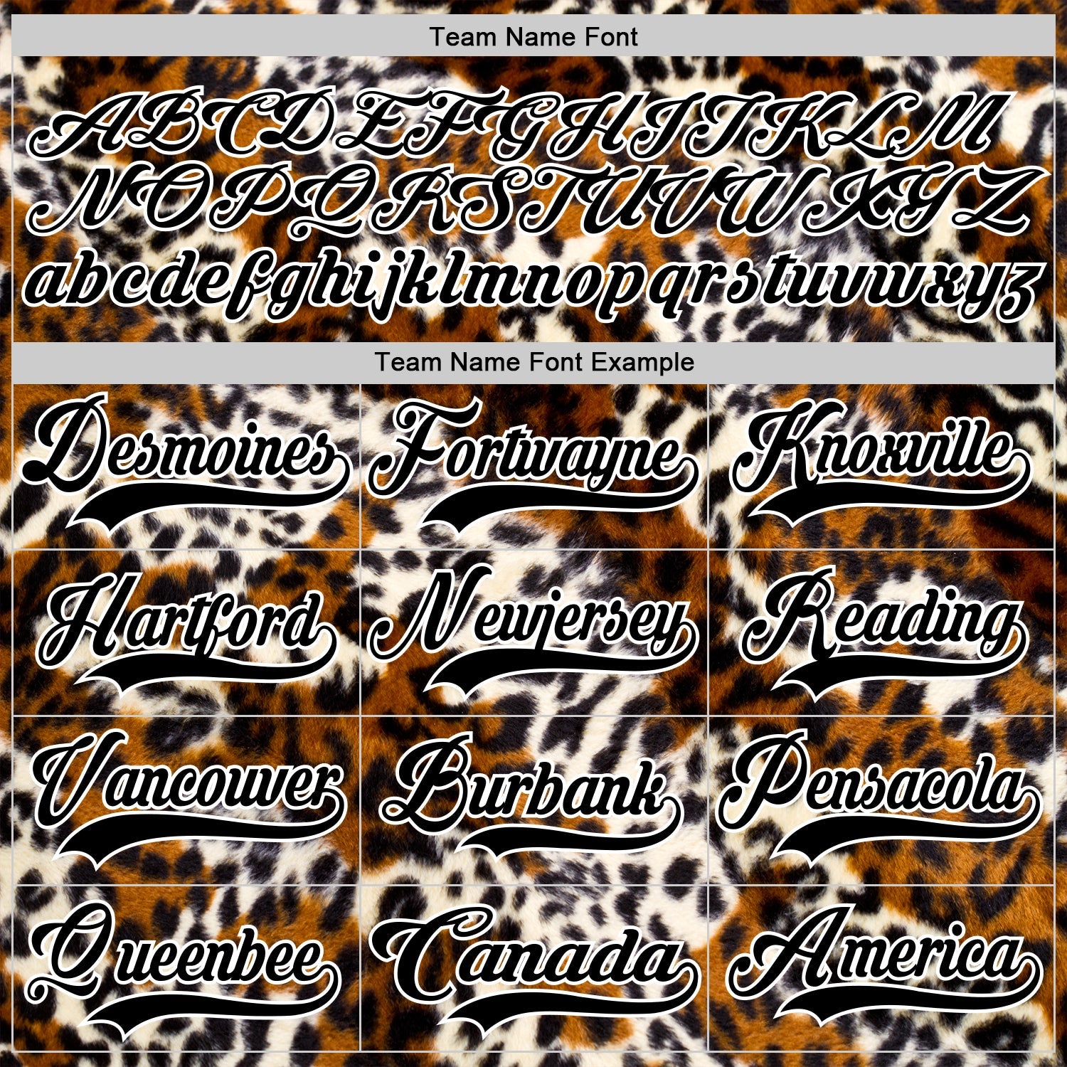 Custom Black Brown Cream-White 3D Pattern Leopard Print Hockey Lace Neck Jersey